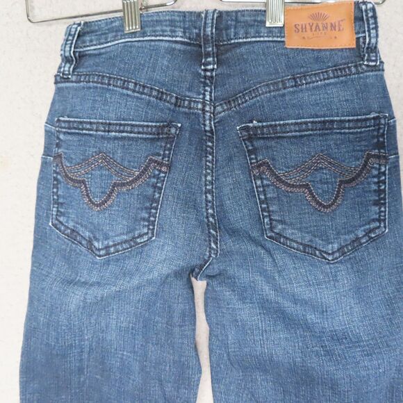 Shyanne Jeans 26 x  34 Regular Fit Blue Wide Flare Country Denim Western Flared - Picture 3 of 13